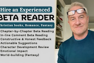 christian book beta reader for a faith based book and give detailed feedback