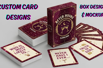 design adult card party card game dating card deck mockup card game illustration