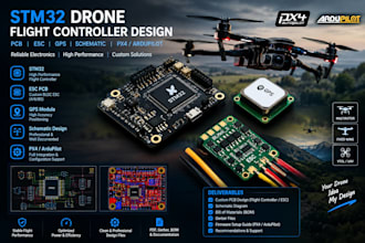 stm32 drone flight controller, esc pcb,gps, schematic, pixhawk  px4 ardupilot