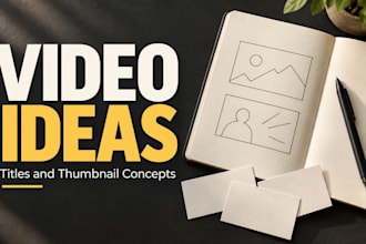 create youtube title and thumbnail idea packs