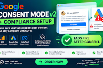 set up consent mode v2 in GTM with cookiebot or cookieyes