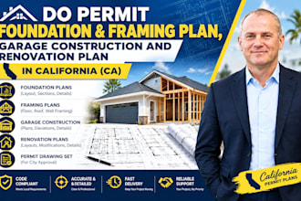 do permit framing plan, garage construction and renovation plan in fl