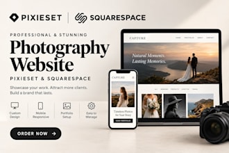 build pixieset photography website squarespace website design pixieset portfolio
