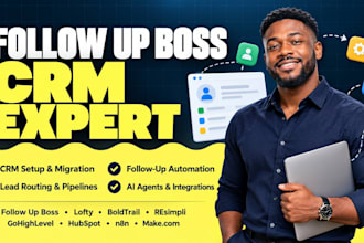 follow up boss lofty boldtrail resimpli gohighlevel hubspot n8n ai agent makecom