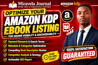 optimize your amazon KDP ebook listing for SEO and discoverability