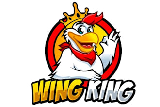 make fast food wing spot logo for franchised restaurant