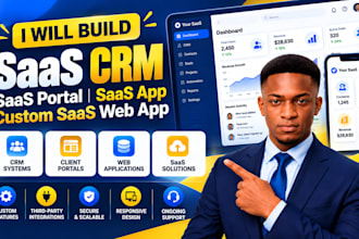 build saas CRM, saas portal, saas app custom, saas web app