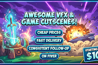 make a custom vfx or cinematic cutscene for your game