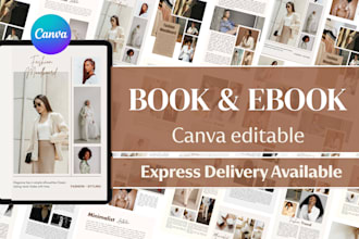 design high quality book, ebook, and book cover in canva