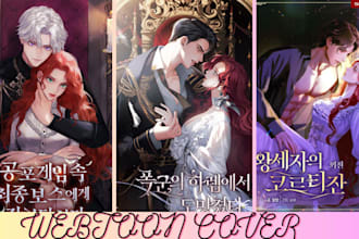 draw comic webtoon cover manga panel illustration graphic novel webtoon artist