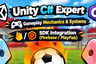 program custom csharp mechanics and scripts for your unity game