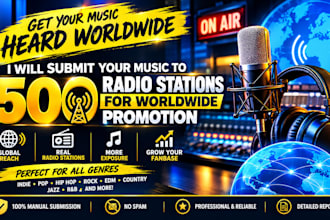 submit your music to 500 radio stations for