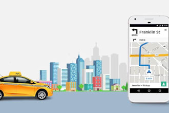develop ride sharing app, taxi booking app, ride hailing app, e hailing website