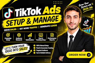 run tiktok ads for business with campaign setup and weekly reports