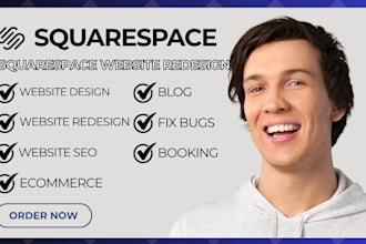 redesign squarespace website fix edit squarespace revamp squarespace website