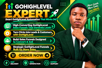 build gohighlevel sales funnel, ghl funnel and automation