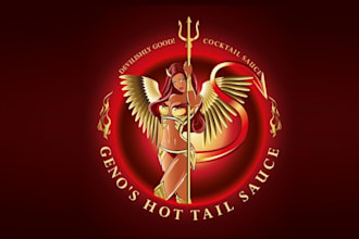 design devilishly good logo for a great cocktail sauce