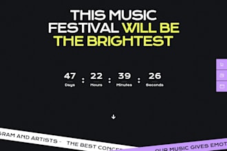 design night club concert festival and event website in wordpress