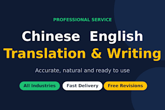 work on projects and design and write and translate
