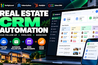 set up real estate CRM lead follow up automation and appointment