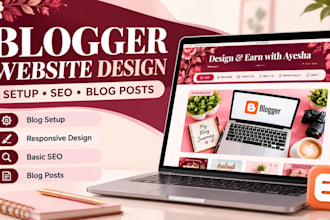design a professional blogger website with SEO