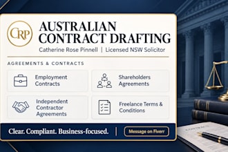 draft a compliant australian employment contract as a solicitor