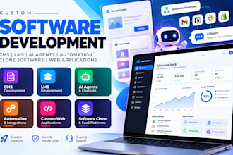 develop cms, ims, ai automation, clone software, ai website development