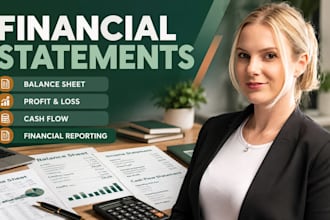 prepare financial statements, balance sheet, profit and loss, cash flow