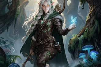 draw fantasy female, dnd illustration