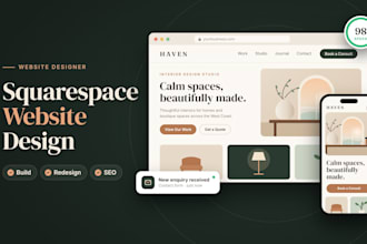 design squarespace website, squarespace redesign, build squarespace site