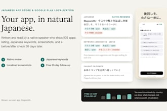 localize your app store listing into natural japanese with aso keywords