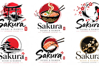 design a professional, sushi, ramen, cuisine, asian japanese restaurant logo