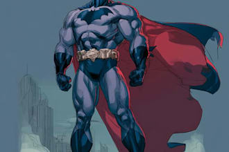 draw original comic characters and fantasy heroes