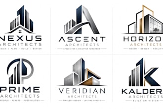 design a professional, architect, industry, building architecture logo