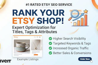 etsy seo for titles and tags to rank shop listing