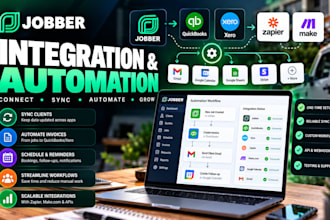 integrate jobber with quickbooks xero jobtread zapier and make