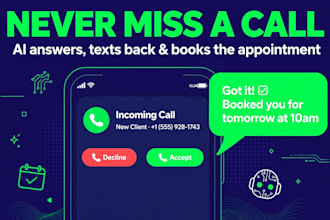 set up ai missed call text back with automatic appointment booking