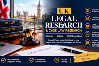draft UK legal research and case law research