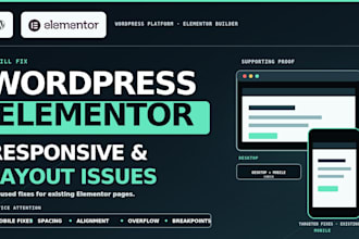 fix wordpress elementor responsive and layout issues