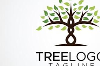 design modern tree logo