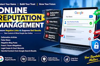 do online reputation management, ORM, services to suppress negative links