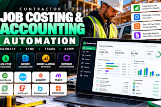 automate contractor job costing invoicing quickbooks and xero workflows