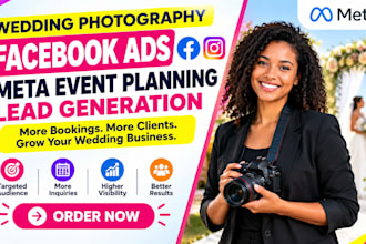 wedding photography facebook ads meta event planning lead generation marketing