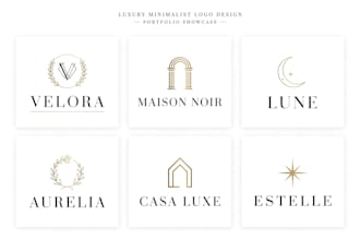 design modern minimalist luxury logo for your business