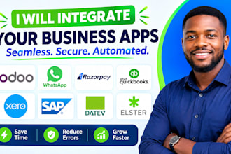integrate odoo whatsapp razorpay quickbooks xero sap datev elster zoho books