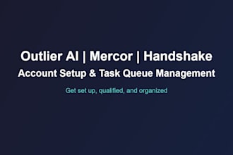 set up and manage your outlier ai, mercor, handshake and annotation tasks