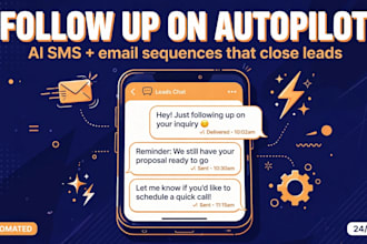 build ai automated lead follow up with SMS and email sequences