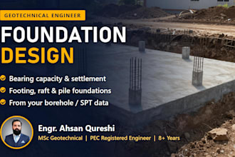 do foundation design, bearing capacity and settlement analysis report