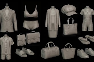 create custom y2k 3d second life clothing mesh for avatar, vrchat, fivem rigging