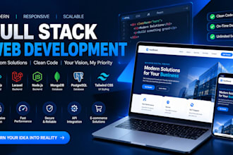 build a custom website with frontend and backend development